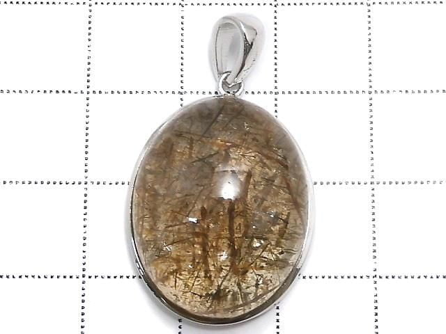 [Video][One of a kind] Foliated Mica in Quartz AAA Pendant Silver925 NO.10
