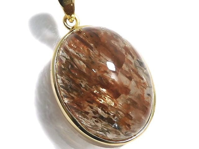 [Video][One of a kind] Foliated Mica in Quartz AAA Pendant 18KGP NO.11
