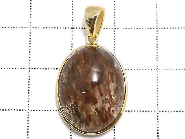 [Video][One of a kind] Foliated Mica in Quartz AAA Pendant 18KGP NO.11