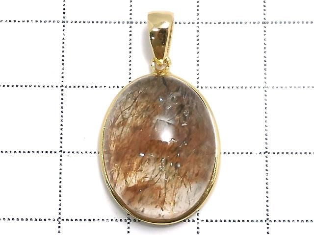 [Video][One of a kind] Foliated Mica in Quartz AAA Pendant 18KGP NO.16