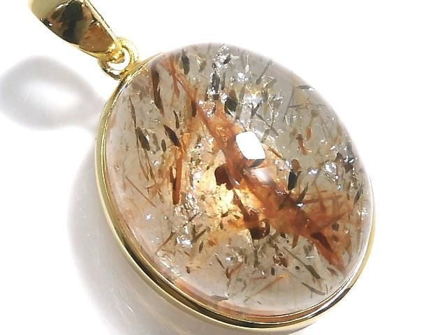 [Video][One of a kind] Foliated Mica in Quartz AAA Pendant 18KGP NO.17