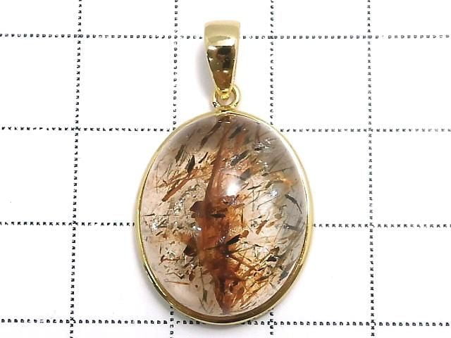 [Video][One of a kind] Foliated Mica in Quartz AAA Pendant 18KGP NO.17