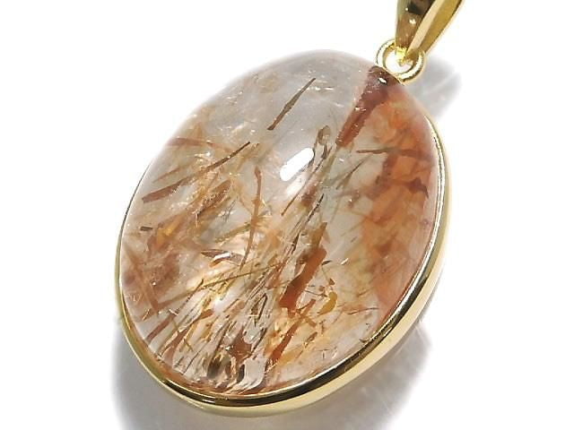 [Video][One of a kind] Foliated Mica in Quartz AAA Pendant 18KGP NO.19
