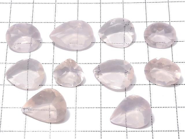 [Video][One of a kind] High Quality Rose Quartz AAA- Loose Faceted Stone 10pcs Set NO.1