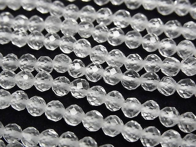 [Video] High Quality! Crystal AAA- 32 Faceted Round 4mm 1strand beads (approx. 15 inches/37 cm)