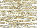 [Video] High Quality Natutal Champagne Color Quartz AAA Faceted Nugget half or 1strand beads (aprx.8inch/20cm)