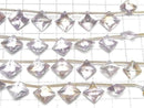 [Video] Amethyst x Citrine AA++ Diamond Shape 1strand beads (10 pcs)