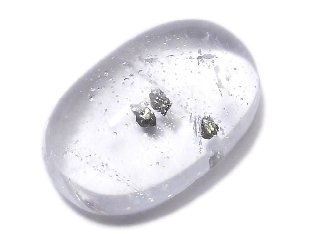 [Video][One of a kind] Pyrite in Quartz Loose stone 1pc NO.30