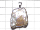 [Video][One of a kind] Fresh Water Pearl Keshi Pearl Pendant Silver925 NO.26