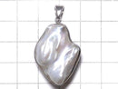 [Video][One of a kind] Fresh Water Pearl Keshi Pearl Pendant Silver925 NO.28