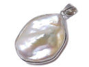 [Video][One of a kind] Fresh Water Pearl Keshi Pearl Pendant Silver925 NO.30