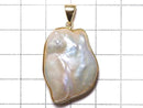 [Video][One of a kind] Fresh Water Pearl Keshi Pearl Pendant 18KGP NO.31