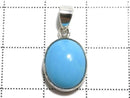 [Video][One of a kind] Kingman Turquoise AAA- Pendant Silver925 NO.323