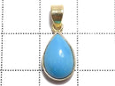 [Video][One of a kind] Kingman Turquoise AAA Pendant 18KGP NO.327