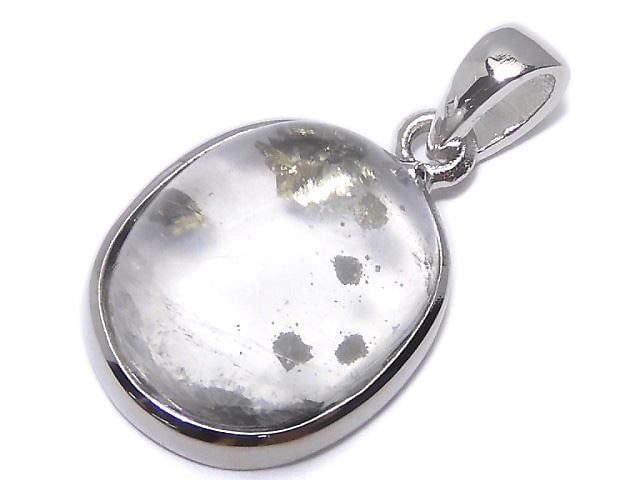 [Video][One of a kind] Pyrite in Quartz Pendant Silver925 NO.32