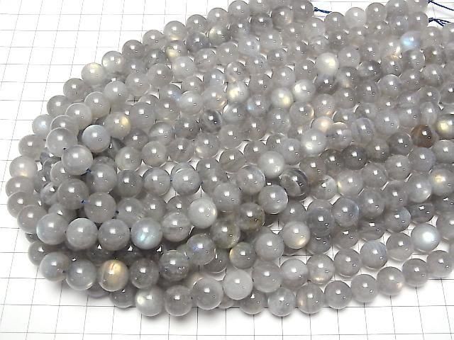 [Video] Labradorite AA+ Round 10mm half or 1strand beads (approx. 15 inches/36 cm)