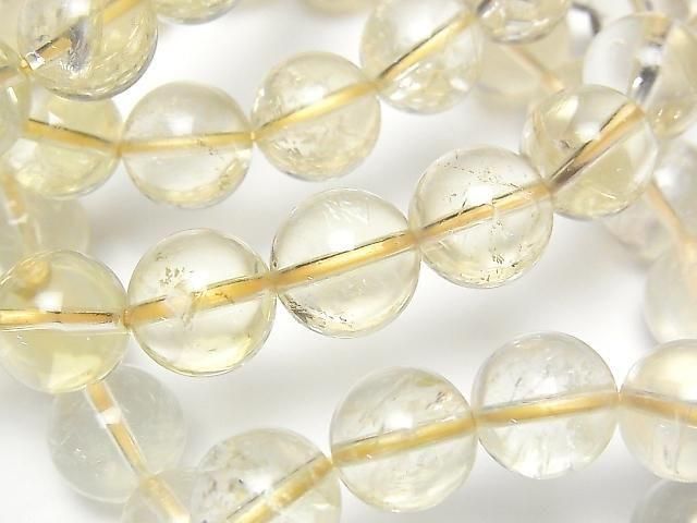 [Video] Lemon Quartz AA++ Round 10mm Bracelet