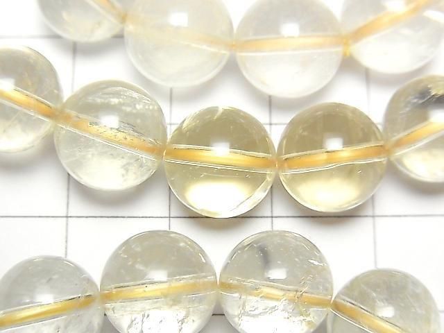 [Video] Lemon Quartz AA++ Round 10mm Bracelet