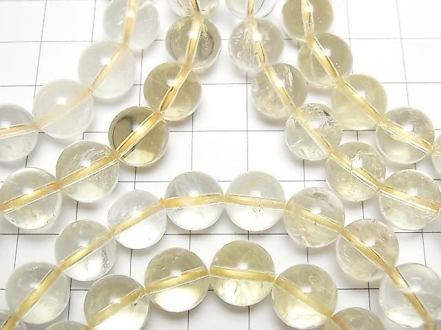 [Video] Lemon Quartz AA++ Round 10mm Bracelet