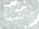 [Video]Aquamarine AA+ Round 8mm Bracelet