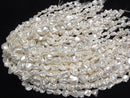 [Video] Shell Pearl White Nuggets 10-15mm 1strand beads (approx. 15 inches/38 cm)