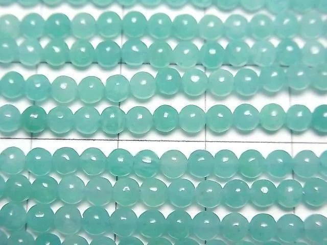 天河石AAA- 圓形3mm 一串珠子 (約15英吋/38公分)