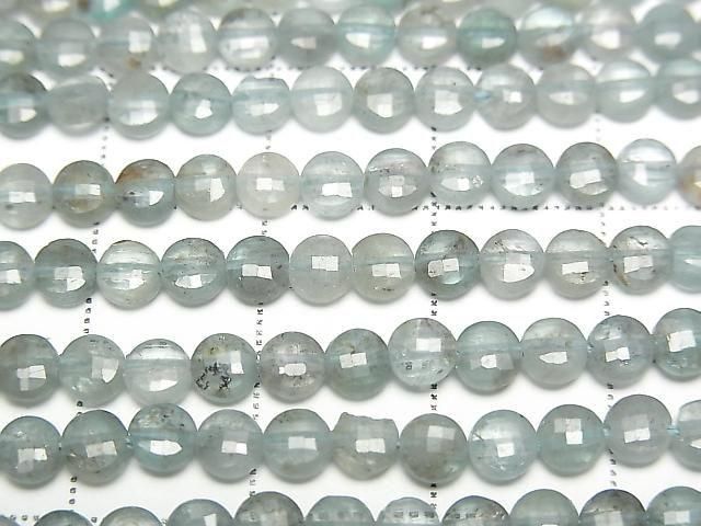 [Video] High Quality! Apatite AA Faceted Coin 4x4x2mm 1strand beads (aprx.14inch/35cm)