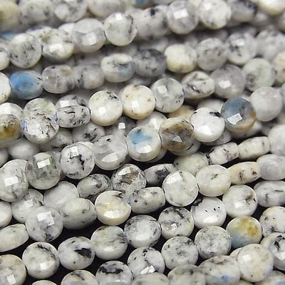 喜馬拉雅 K2 方晶石刻面圓幣珠 4x4x2mm 一串（約15英寸/36公分）