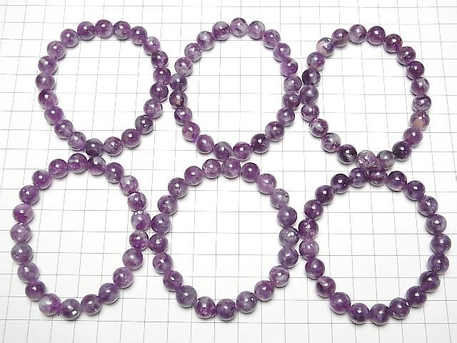 [Video] Lepidolite Silica AAA Round 9mm Bracelet