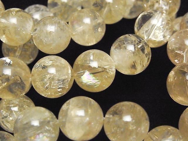 [Video] Lemon Iris Quartz AA++ Round 12mm-13mm Bracelet