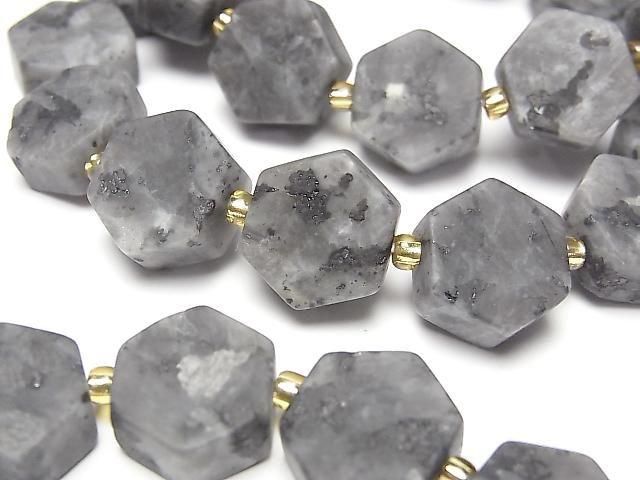 [Video] Larvikite Hexagon 14x12mm Bracelet