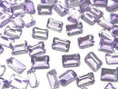 [Video] High Quality Amethyst AAA Loose Stone Rectangle Faceted 6x4mm 10pcs
