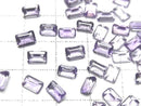 [Video] High Quality Amethyst AAA Loose Stone Rectangle Faceted 6x4mm 10pcs