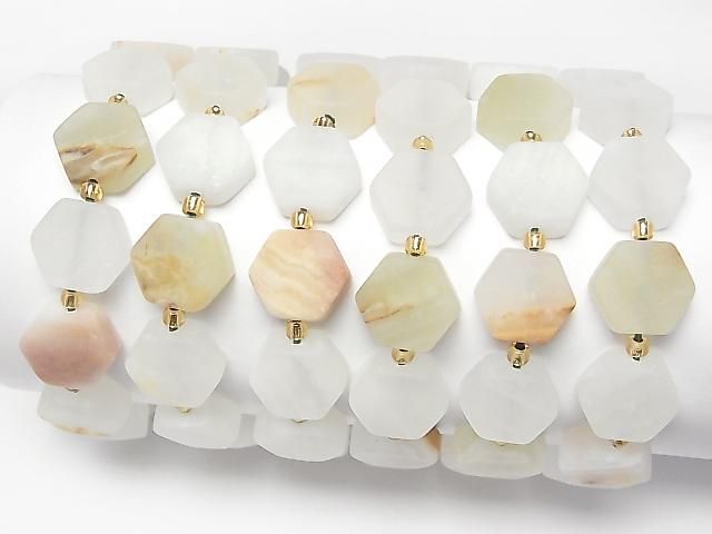[Video] Calcite Hexagon 14x12mm Bracelet