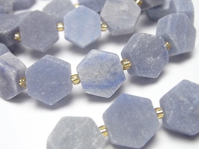 [Video] Blue Quartz Hexagon Bracelet 14x12mm