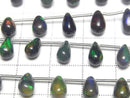 [Video] Black Opal Drop (Smooth) 1strand beads (12 pcs)