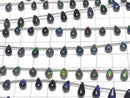 [Video] Black Opal Drop (Smooth) 1strand beads (12 pcs)