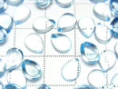 [Video] High Quality Sky Blue Topaz AAA Pear Shape Cabochon 8x6mm 3pcs