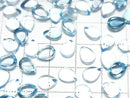 [Video] High Quality Sky Blue Topaz AAA Pear Shape Cabochon 8x6mm 3pcs