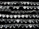 [Video] High Quality White Topaz AAA Diamond Princess Cut 9x9mm Half or 1strand beads (18pcs)