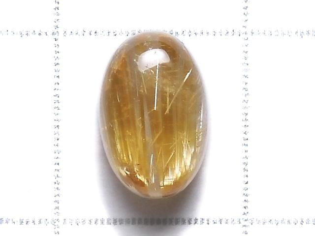 [Video][One of a kind] High Quality Rutilated Quartz AAA Cabochon 1pc NO.206