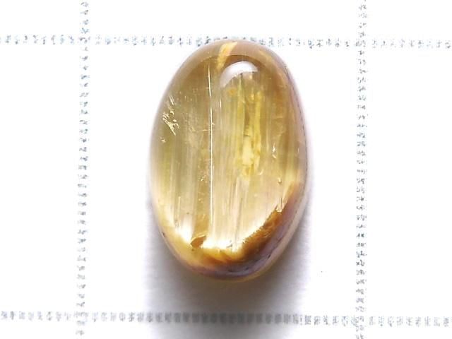 [Video][One of a kind] High Quality Rutilated Quartz AAA Cabochon 1pc NO.213