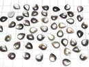 [Video] High Quality Black Shell (Black-Lip Oyster) Pear Shape Cabochon 10x8mm 4pcs