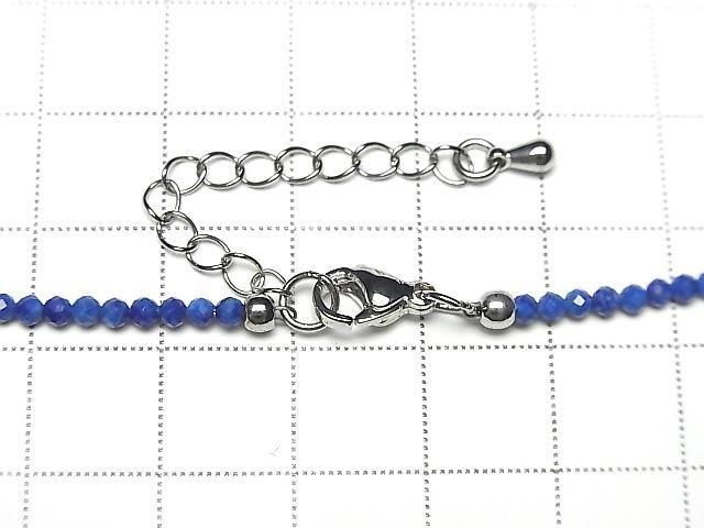 [Video] High Quality! Lapislazuli AA+ Faceted Round 2mm Necklace