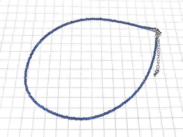 [Video] High Quality! Lapislazuli AA+ Faceted Round 2mm Necklace