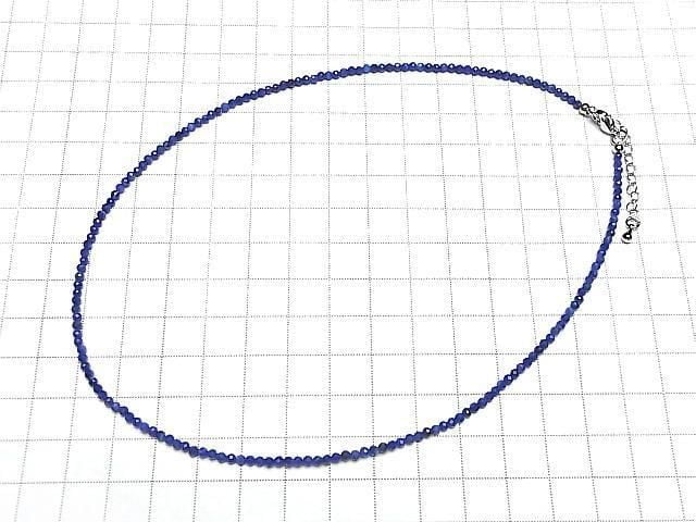 [Video] High Quality! Lapislazuli AA++ Faceted Round 2mm Necklace