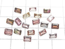 [Video] High Quality Pink Tourmaline AAA Loose Stone Rectangle Faceted 6x4mm 9 pcs