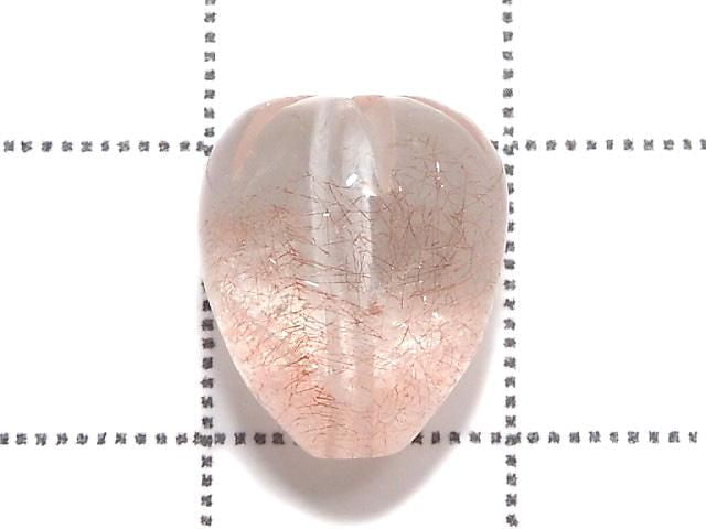 [Video][One of a kind] Natural Strawberry Quartz AAA Strawberry Beads 1pc NO.4
