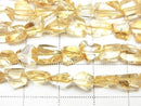 [Video] High Quality Citrine AAA Faceted Nugget half or 1strand beads (aprx.7inch/18cm)