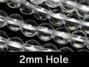 [Video] Crystal Quartz AAA- Round 8mm [2mm Hole] Half or 1strand beads (approx. 15 inches/38 cm)